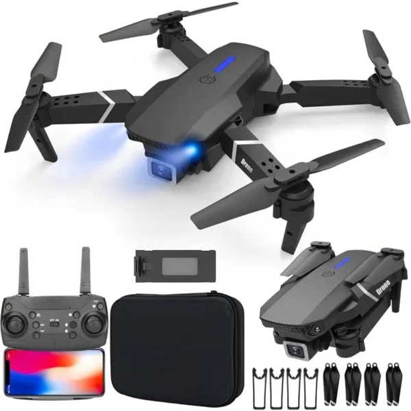 Foldable 4K Dual-Camera RC Drone with Storage Bag